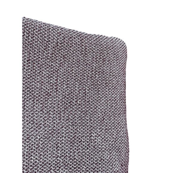 Antonio Salgado Luxury Cotton Jacquard Blanket 66x90 Dark Red White Knit Throw - Picture 3 of 8